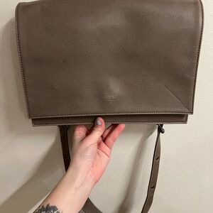 Matt & Nat Brown Messenger Bag with Flap Over Design
